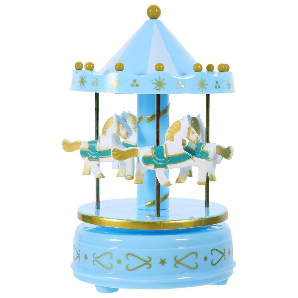8799 Vintage Decor Mini Carousel Music Carousel Greetings Merry go Round